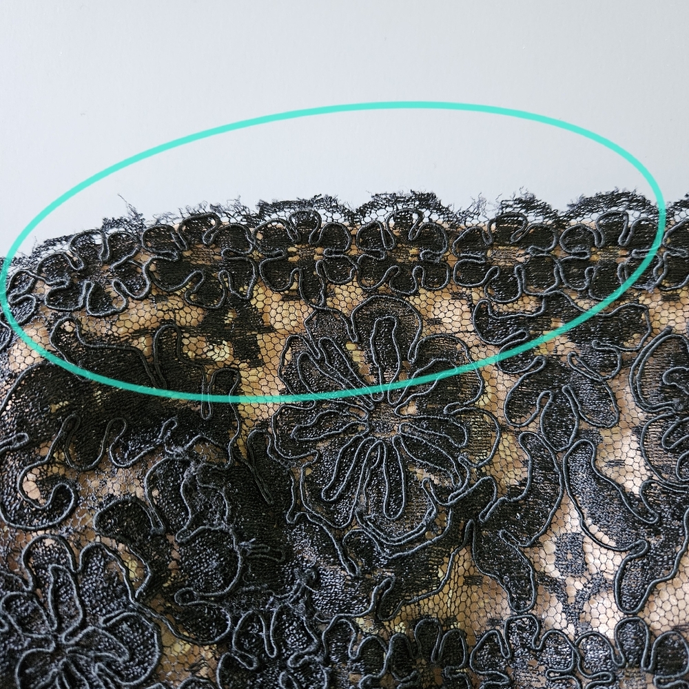 Nina Raynor Black Lace Maxi Dress XS Strapless Formal Evening Gown Goth Glam - Picture 8 of 16